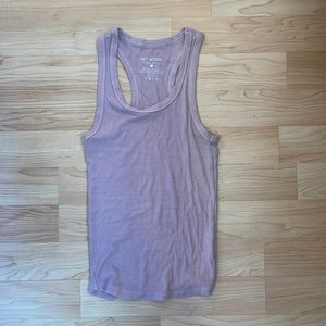 Mauve/ light pink SETactive racer back tank